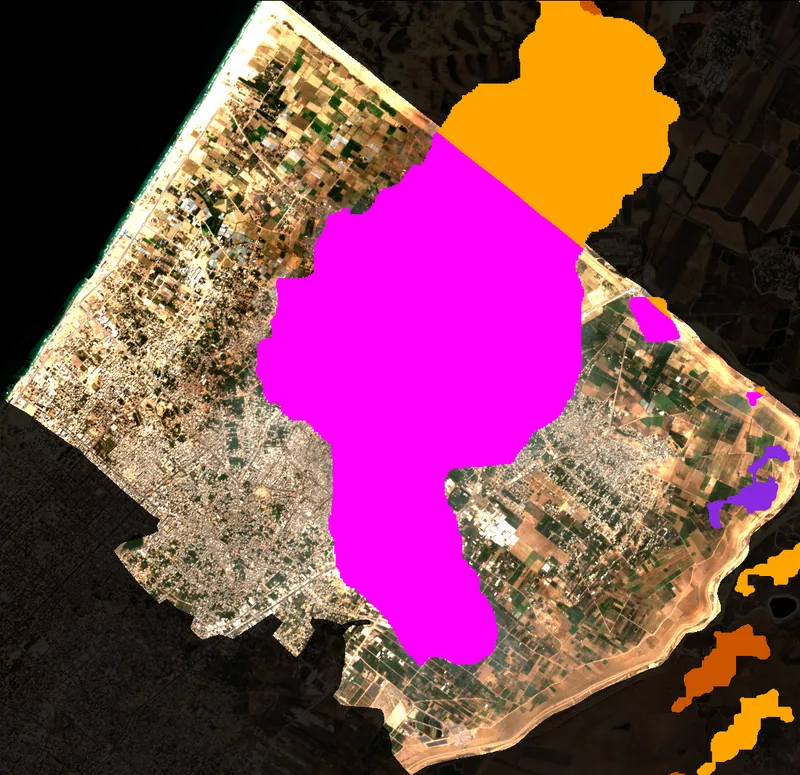 Cloud & Shadow Coverage Overlay - North Gaza