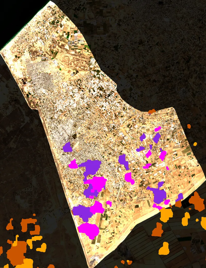 Cloud & Shadow Coverage Overlay - Rafah
