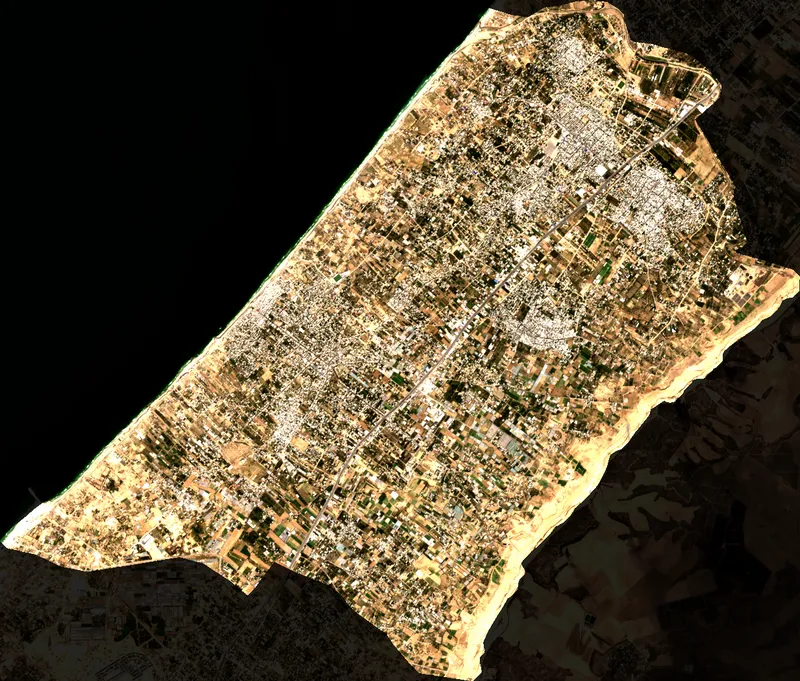 Faded True Color Image - Deir al Balah