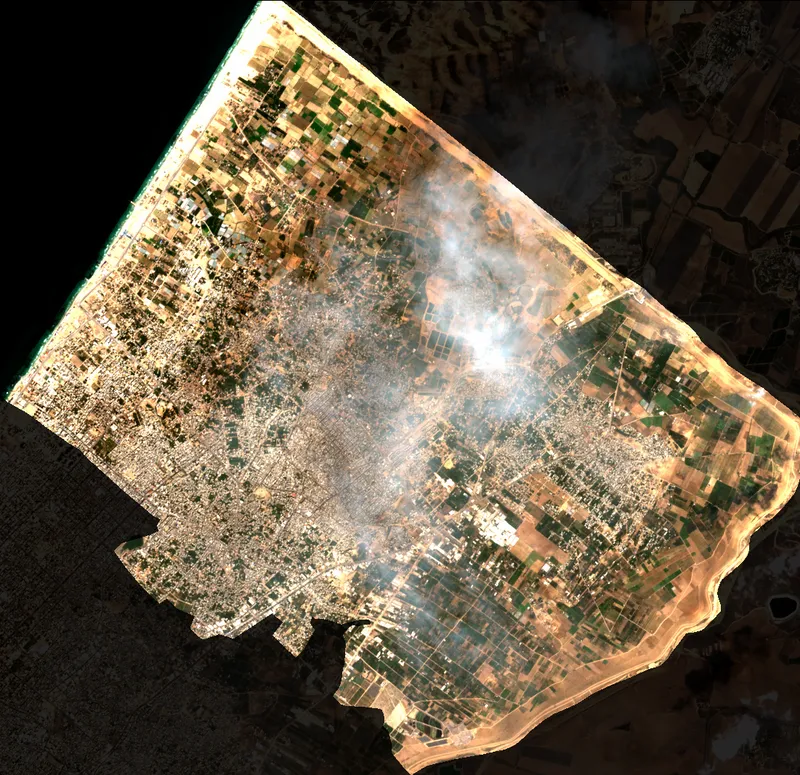 Faded True Color Image - North Gaza