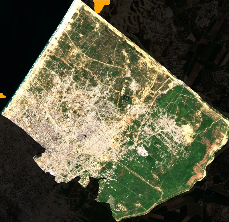 Cloud & Shadow Coverage Overlay - North Gaza