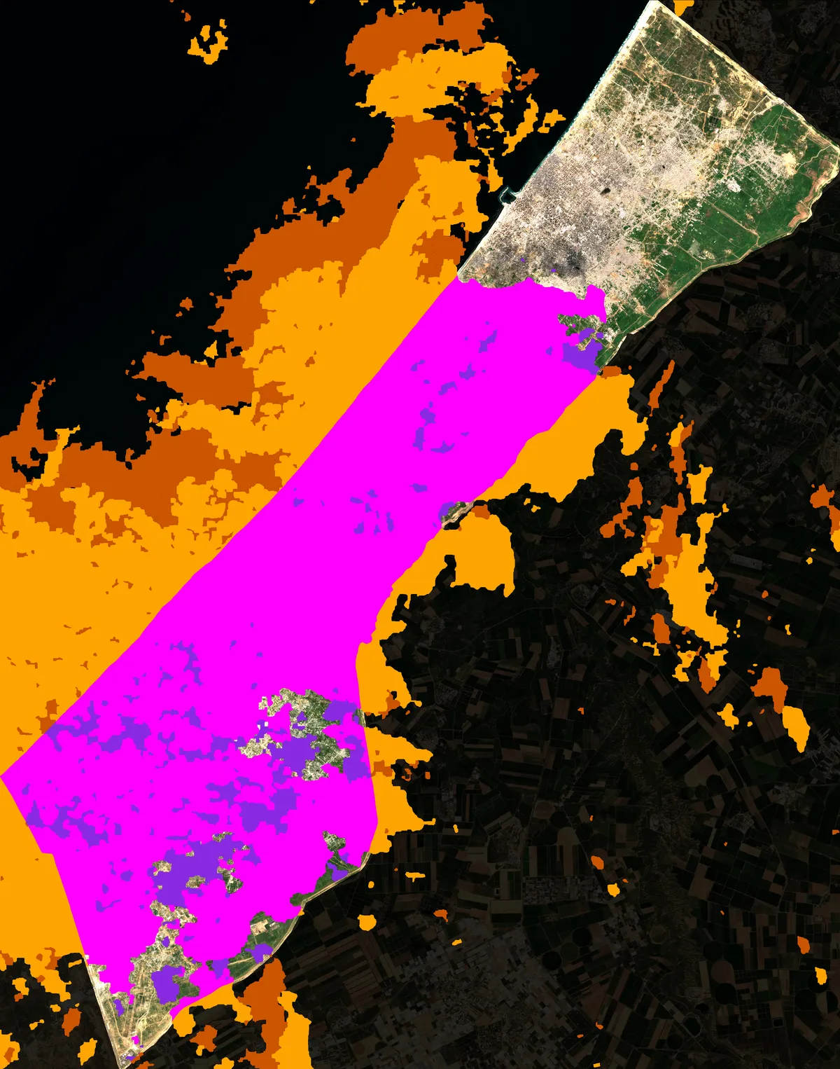 Cloud & Shadow Coverage Overlay - Gaza