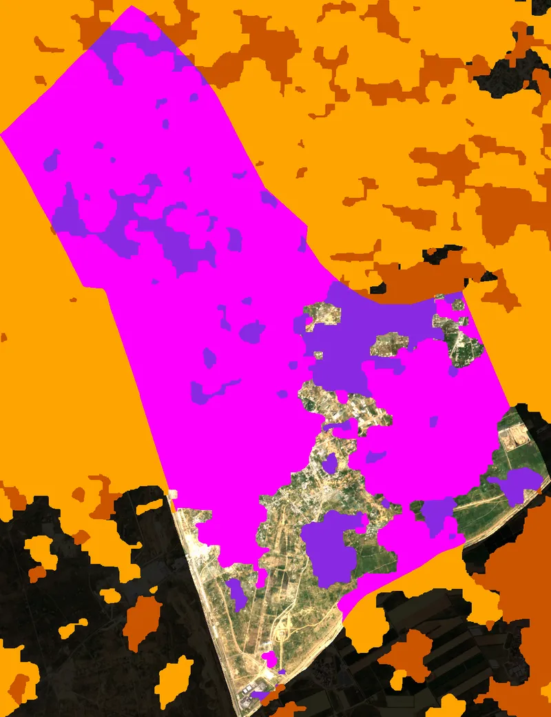 Cloud & Shadow Coverage Overlay - Rafah