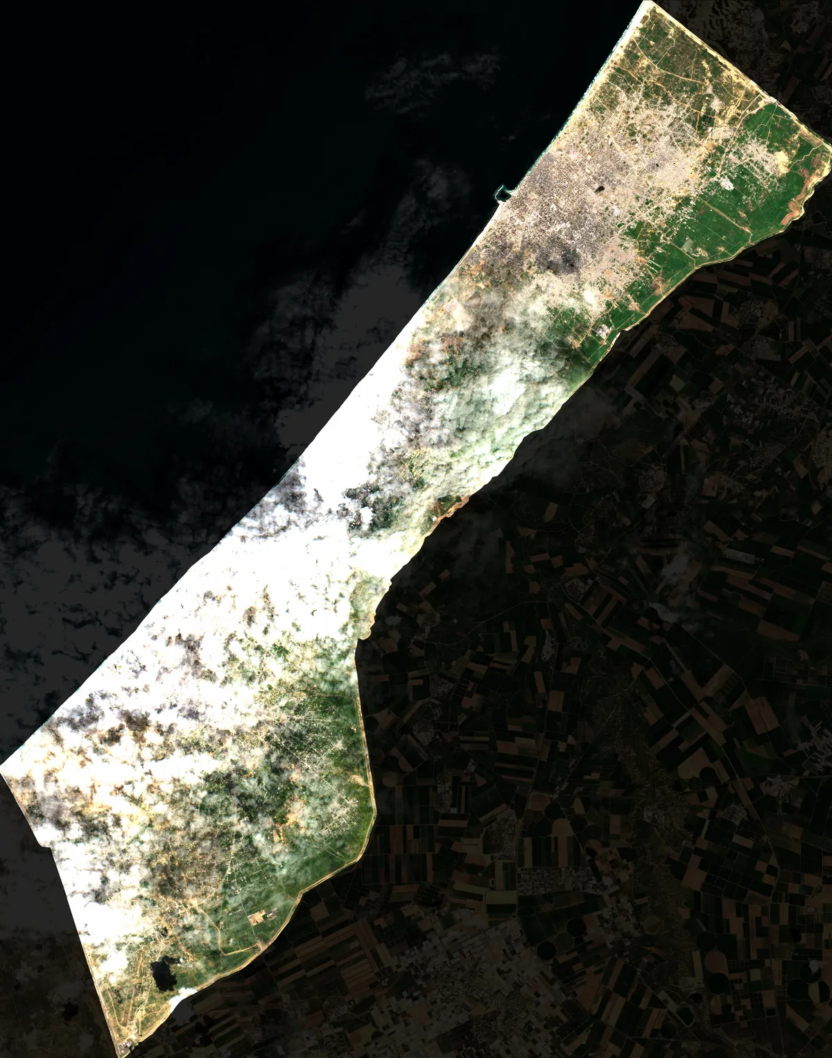 Faded True Color Image - Gaza