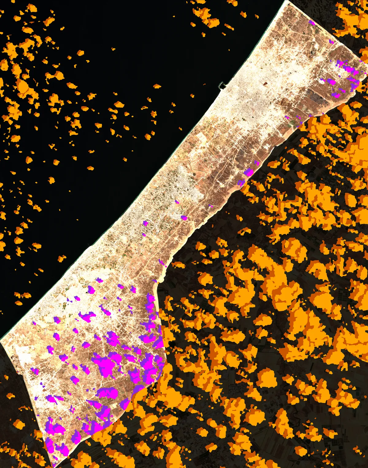 Cloud & Shadow Coverage Overlay - Gaza