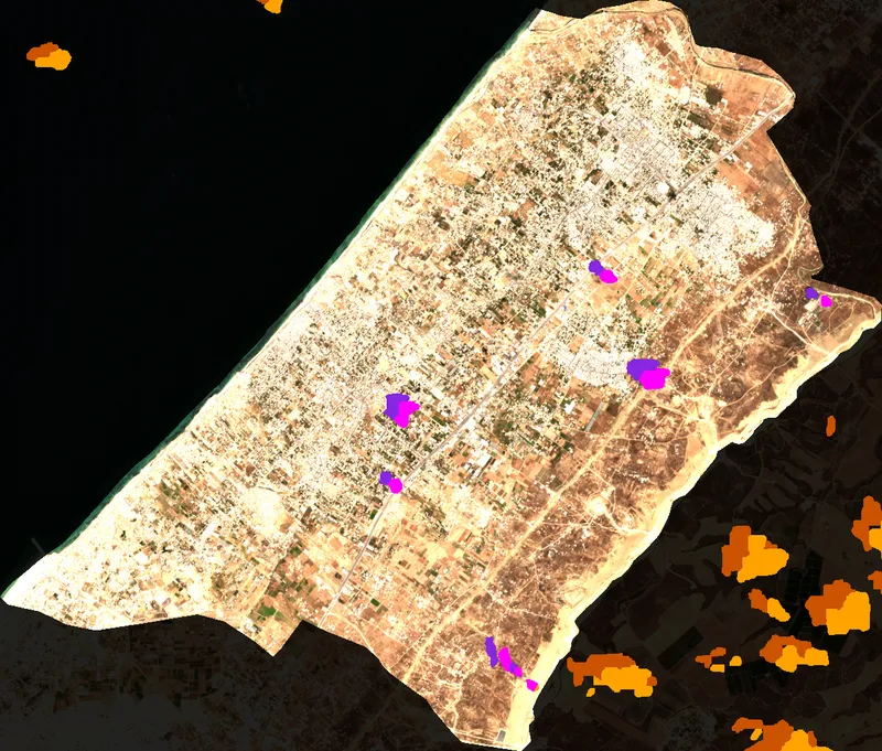 Cloud & Shadow Coverage Overlay - Deir al Balah