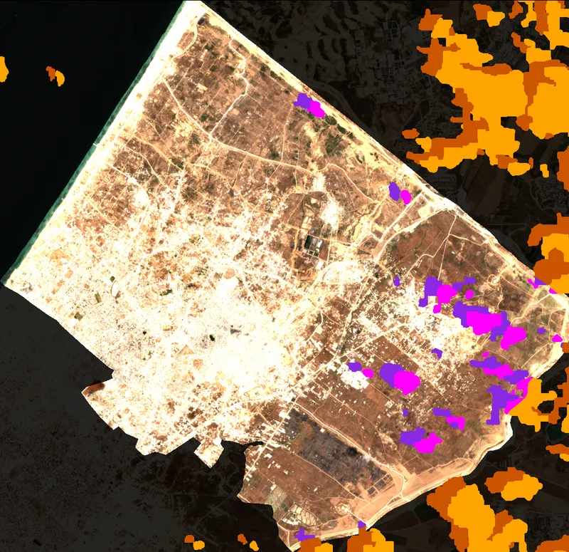 Cloud & Shadow Coverage Overlay - North Gaza