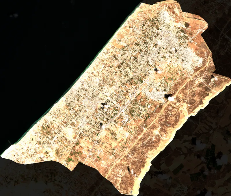 Faded True Color Image - Deir al Balah