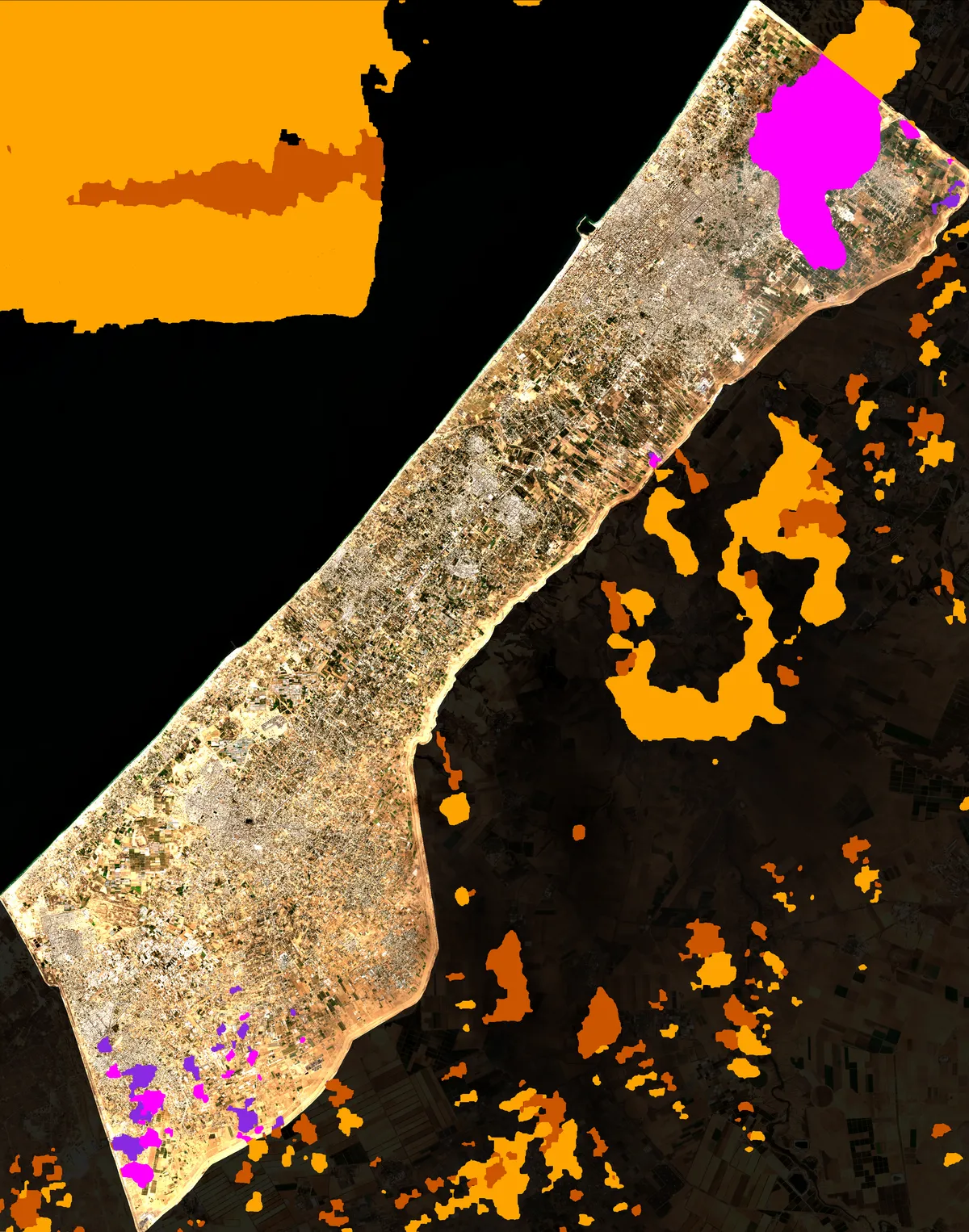 Cloud & Shadow Coverage Overlay - Gaza