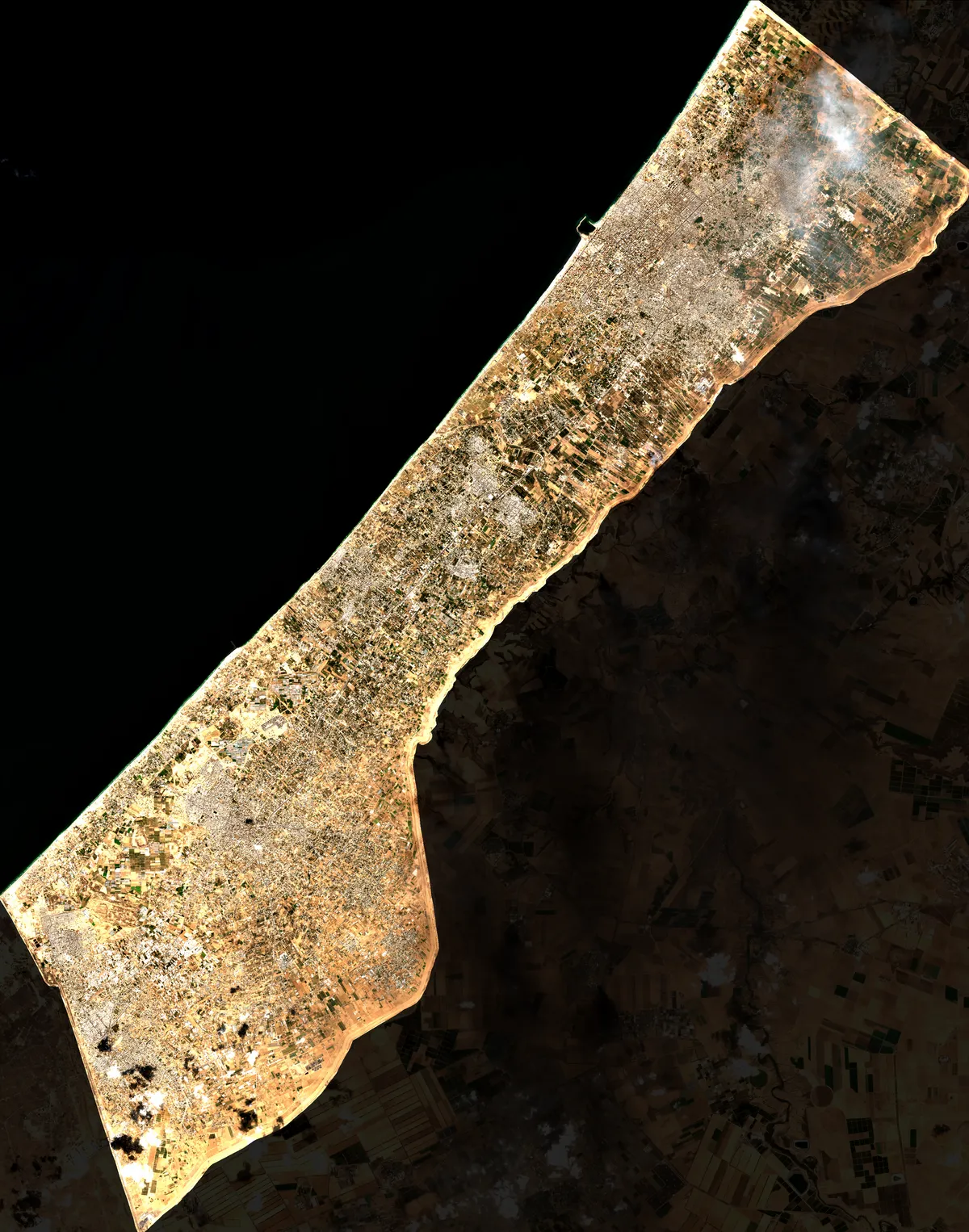 Faded True Color Image - Gaza