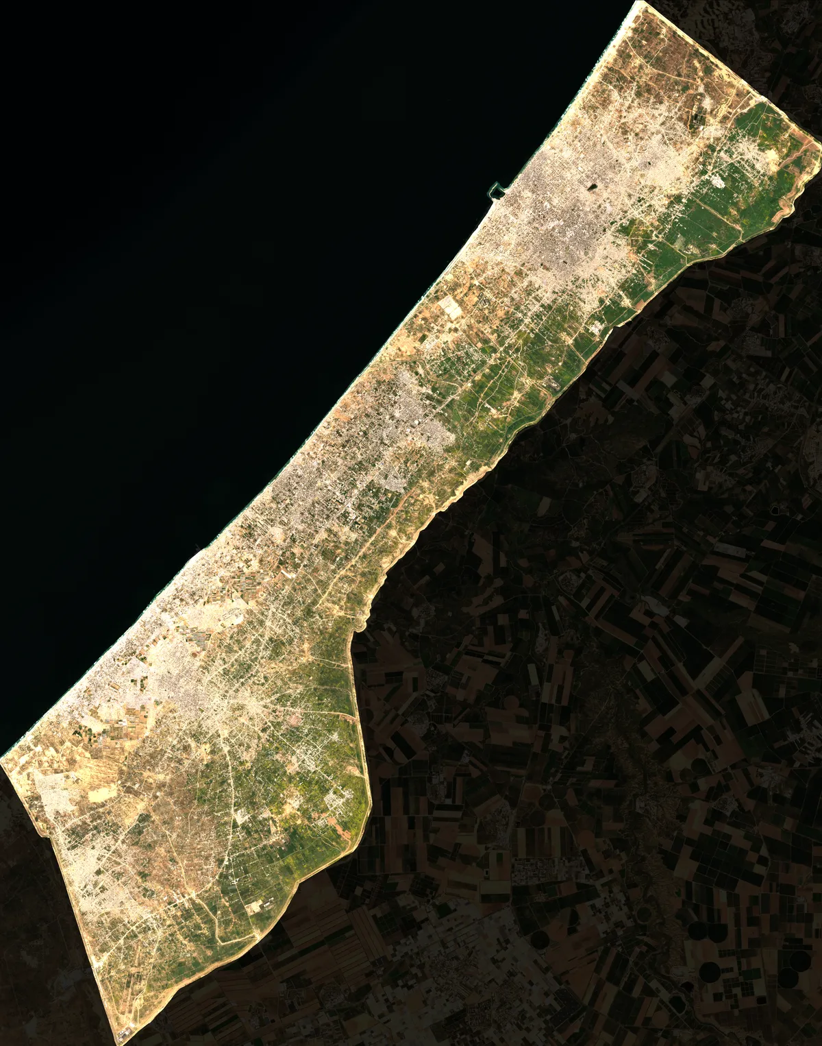Faded True Color Image - Gaza