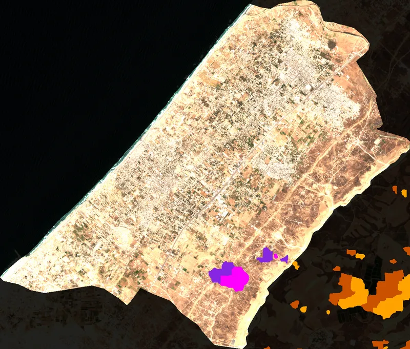 Cloud & Shadow Coverage Overlay - Deir al Balah
