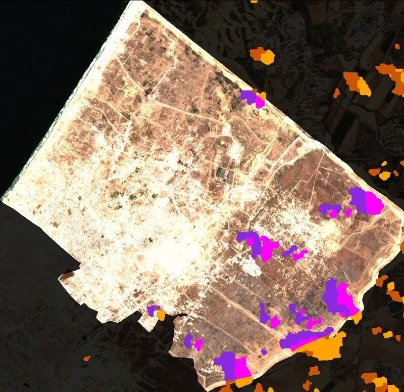Cloud & Shadow Coverage Overlay - North Gaza