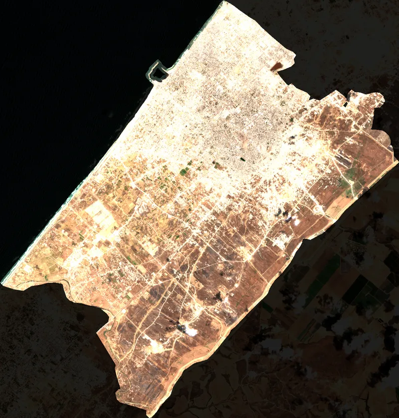 Faded True Color Image - Gaza City
