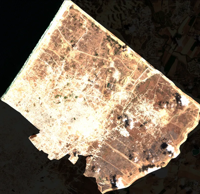 Faded True Color Image - North Gaza