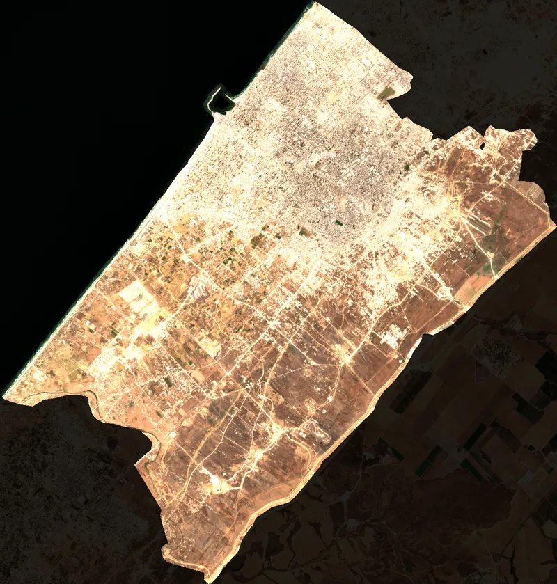 Cloud & Shadow Coverage Overlay - Gaza City