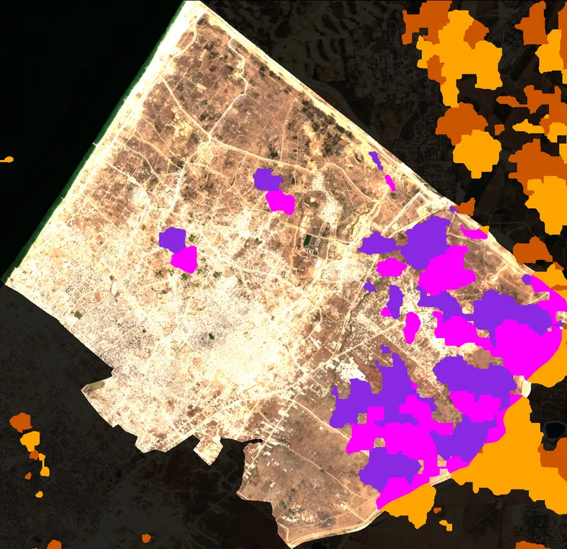 Cloud & Shadow Coverage Overlay - North Gaza