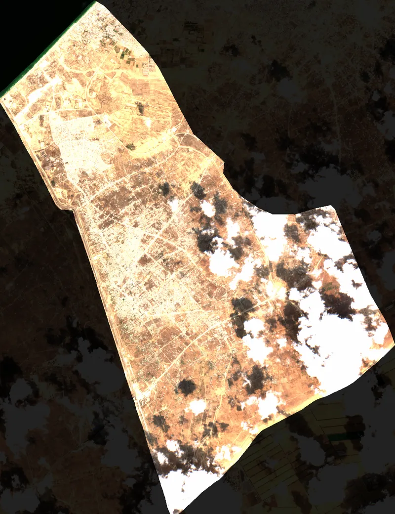 Faded True Color Image - Rafah