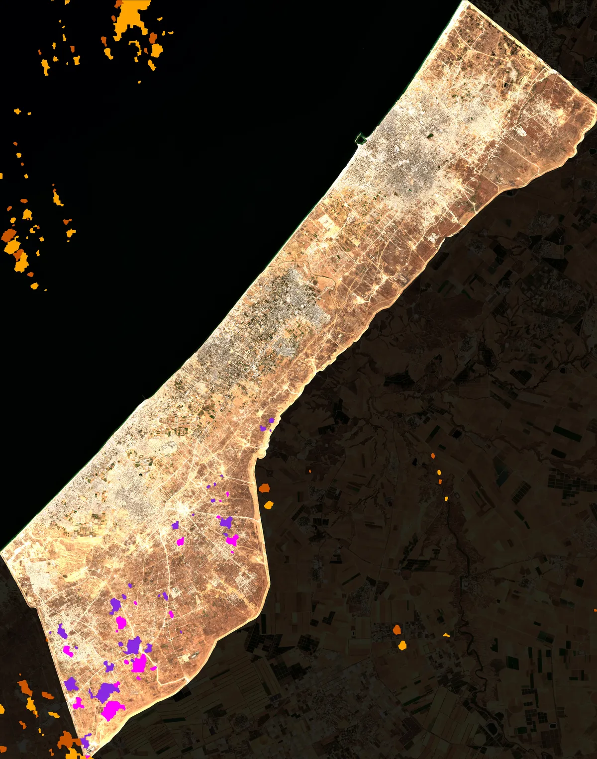 Cloud & Shadow Coverage Overlay - Gaza